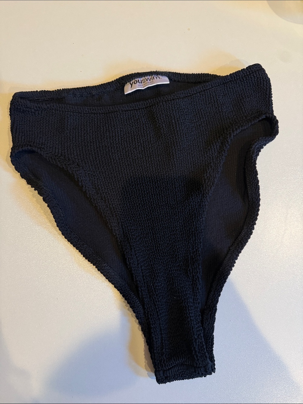 YouSwim Black High Waisted Bikini Bottoms One Size